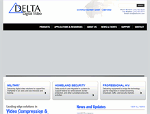 Tablet Screenshot of deltadigitalvideo.com